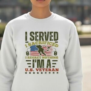 US Vetaran T-shirt I Served I Sacrificed I Regret Noting long sleeve S M L XL